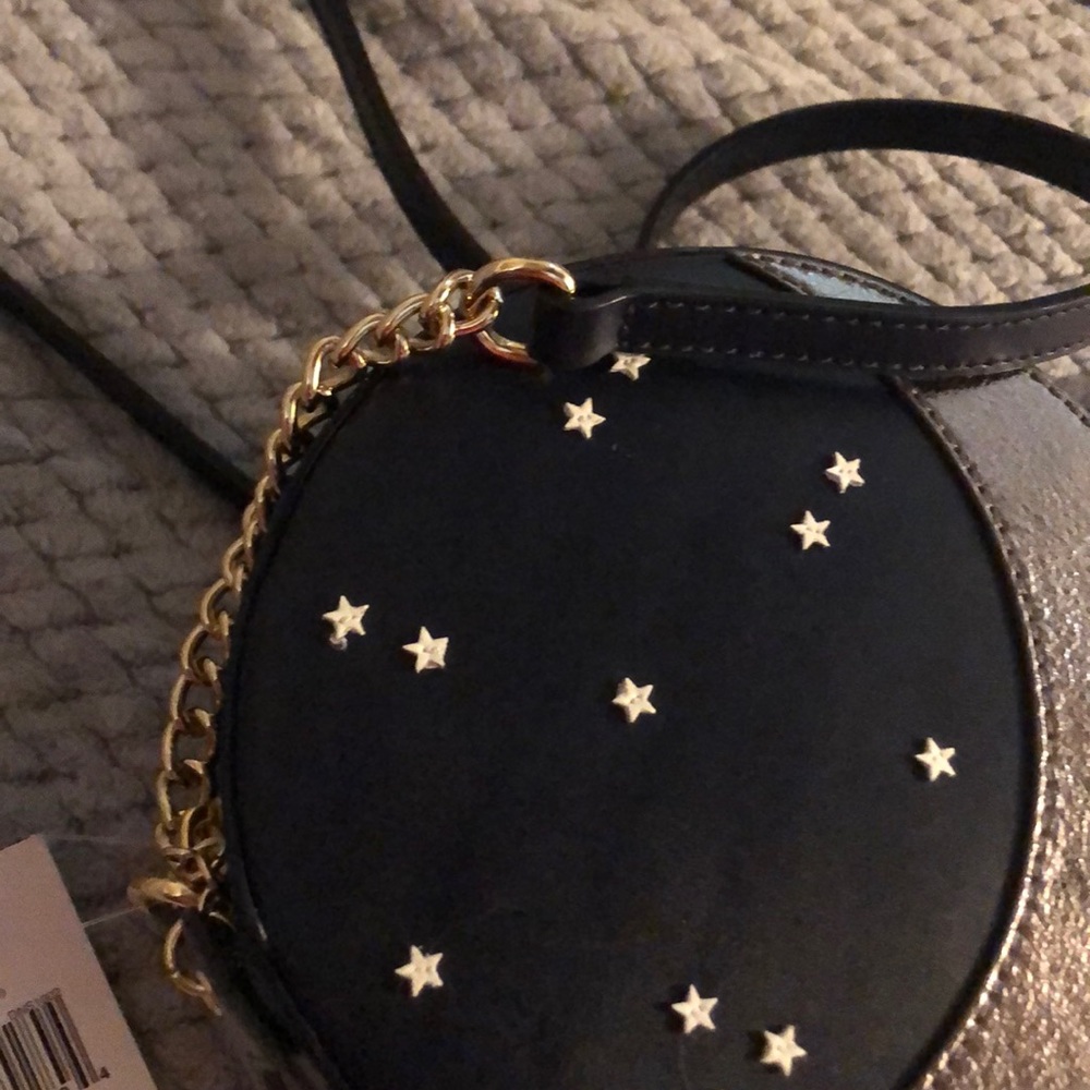 kate spade Black and Metallic Silver Crescent Star Crossbody Bag - Picture 5 of 6